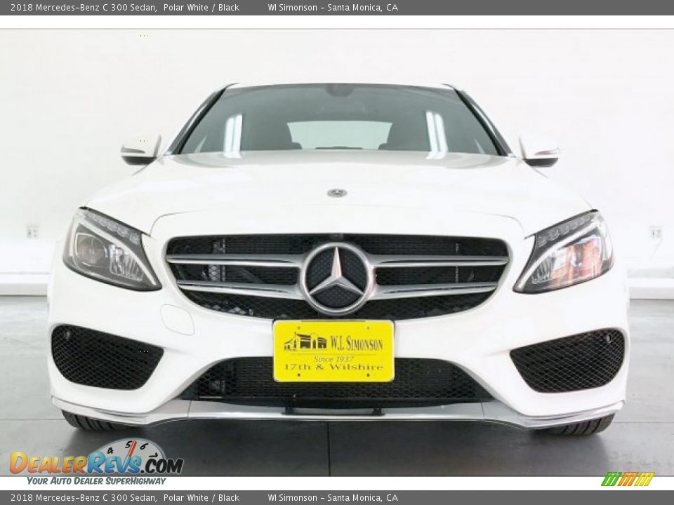 2018 Mercedes-Benz C 300 Sedan Polar White / Black Photo #2