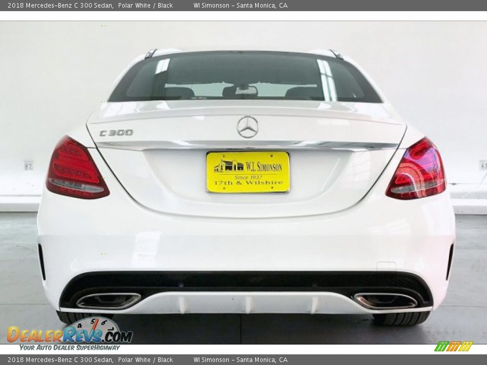 2018 Mercedes-Benz C 300 Sedan Polar White / Black Photo #3
