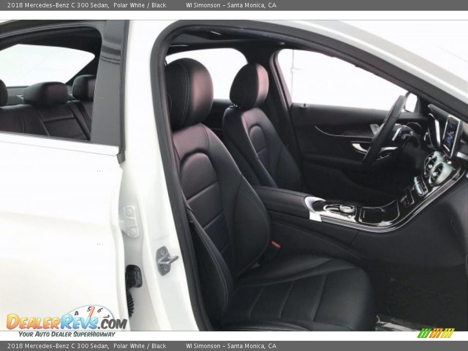 2018 Mercedes-Benz C 300 Sedan Polar White / Black Photo #6