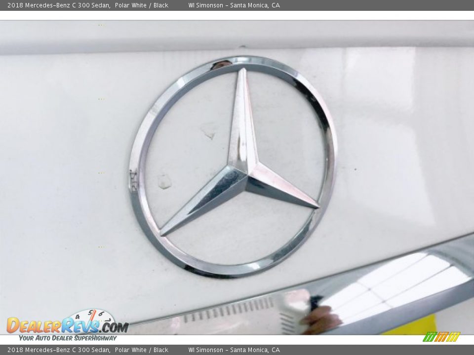 2018 Mercedes-Benz C 300 Sedan Polar White / Black Photo #7