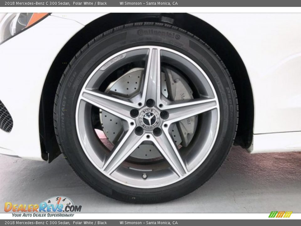 2018 Mercedes-Benz C 300 Sedan Polar White / Black Photo #8