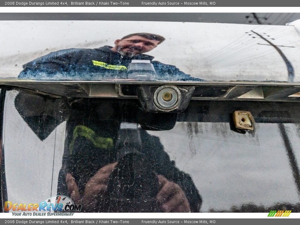 2008 Dodge Durango Limited 4x4 Brilliant Black / Khaki Two-Tone Photo #15