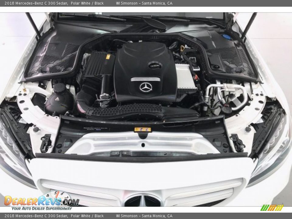 2018 Mercedes-Benz C 300 Sedan Polar White / Black Photo #9