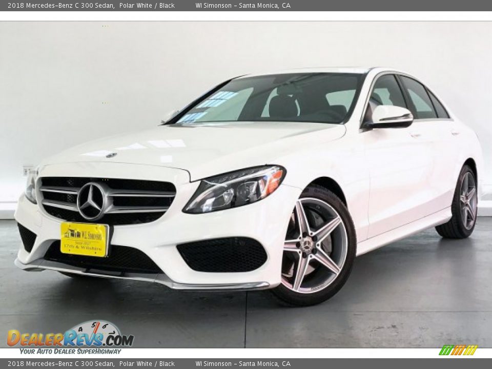 2018 Mercedes-Benz C 300 Sedan Polar White / Black Photo #12