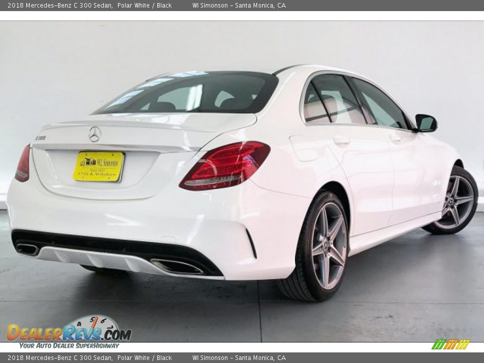 2018 Mercedes-Benz C 300 Sedan Polar White / Black Photo #16