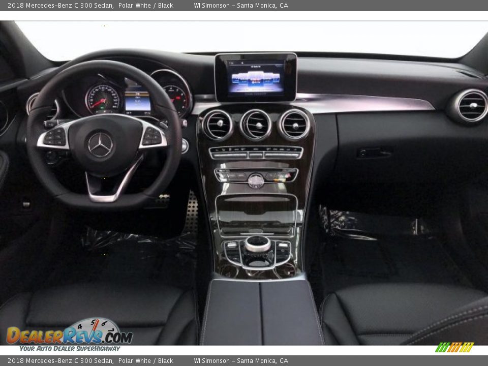 2018 Mercedes-Benz C 300 Sedan Polar White / Black Photo #17