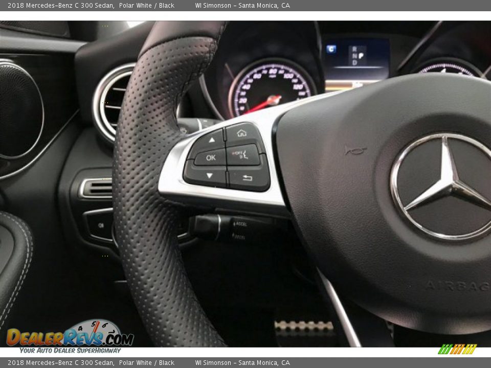 2018 Mercedes-Benz C 300 Sedan Polar White / Black Photo #18