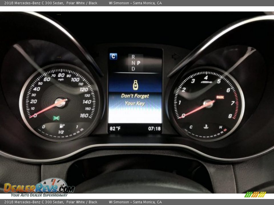 2018 Mercedes-Benz C 300 Sedan Polar White / Black Photo #20