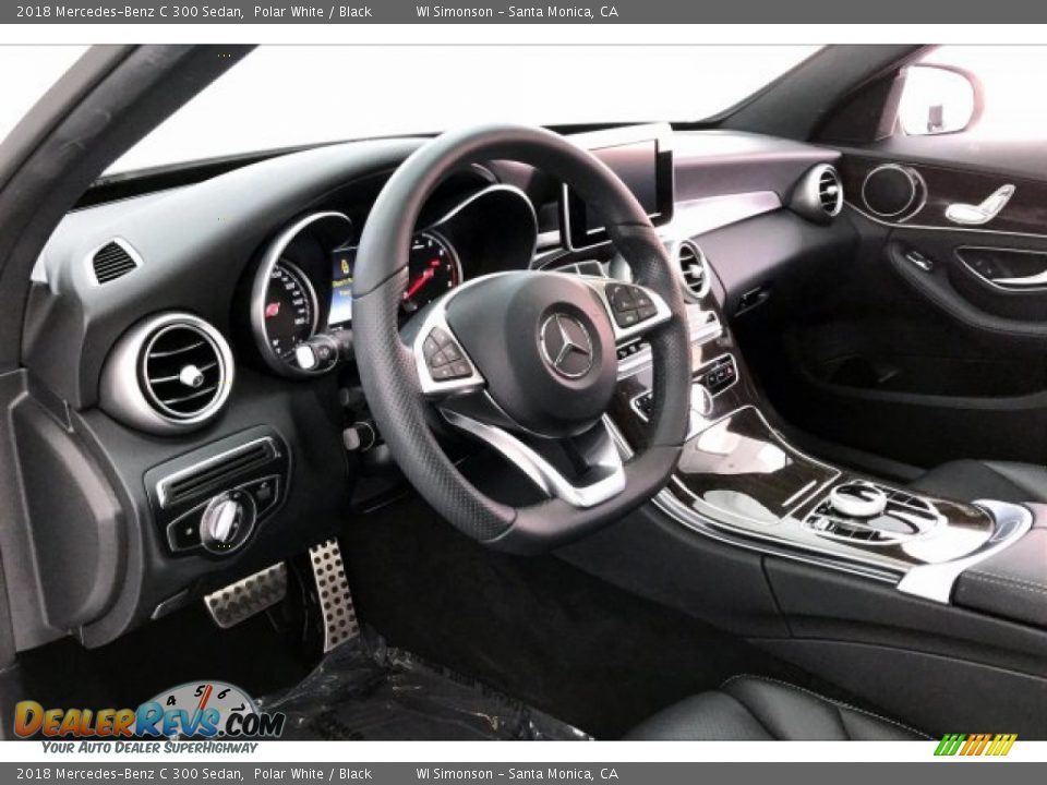 2018 Mercedes-Benz C 300 Sedan Polar White / Black Photo #22