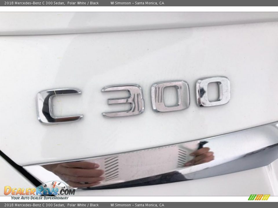 2018 Mercedes-Benz C 300 Sedan Polar White / Black Photo #27