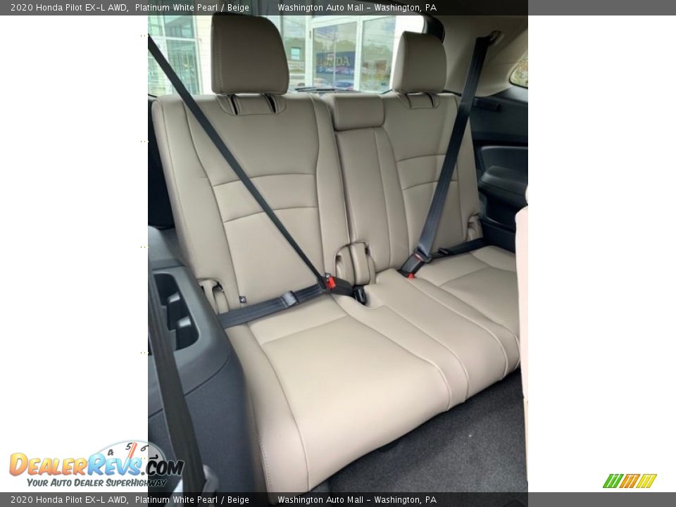 2020 Honda Pilot EX-L AWD Platinum White Pearl / Beige Photo #29