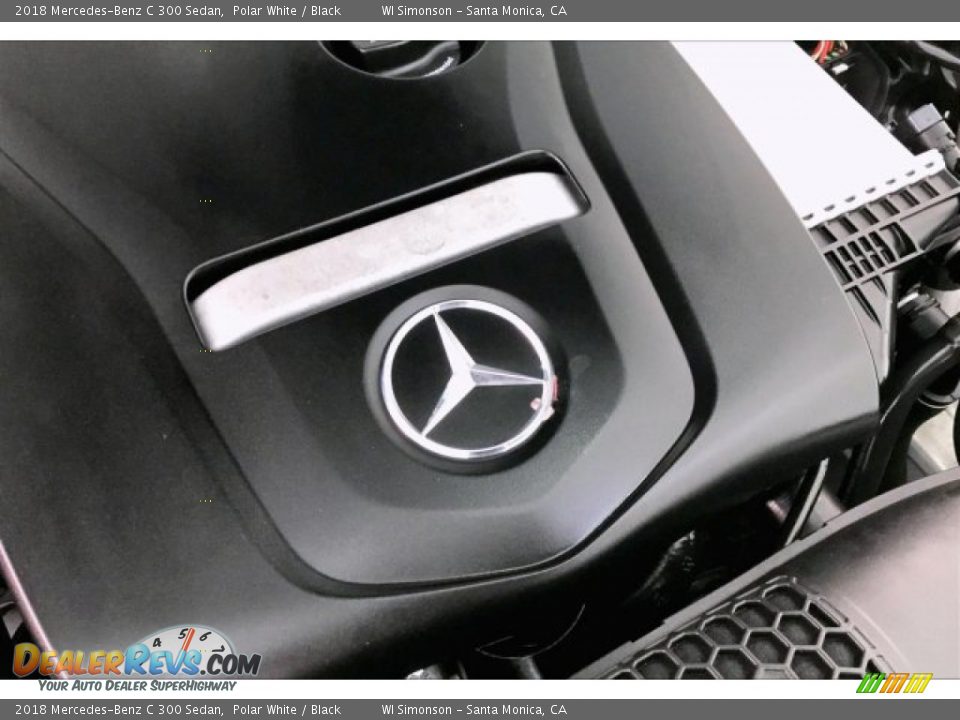 2018 Mercedes-Benz C 300 Sedan Polar White / Black Photo #31