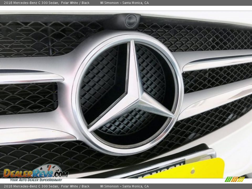 2018 Mercedes-Benz C 300 Sedan Polar White / Black Photo #33
