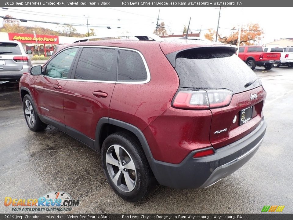 2019 Jeep Cherokee Limited 4x4 Velvet Red Pearl / Black Photo #3