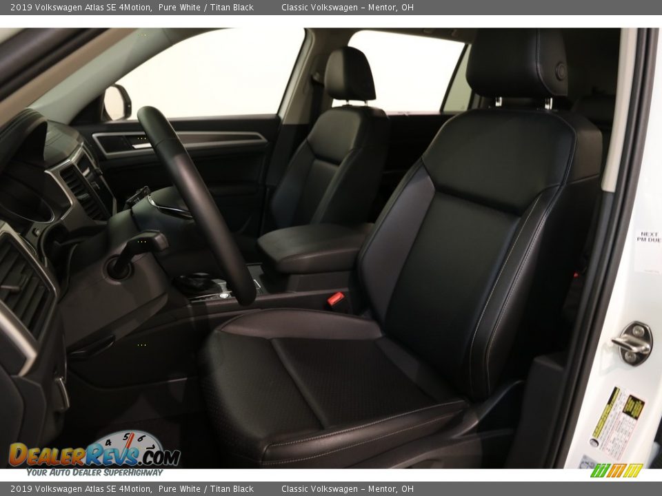 2019 Volkswagen Atlas SE 4Motion Pure White / Titan Black Photo #5