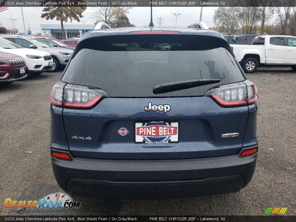 2020 Jeep Cherokee Latitude Plus 4x4 Blue Shade Pearl / Ski Gray/Black Photo #5
