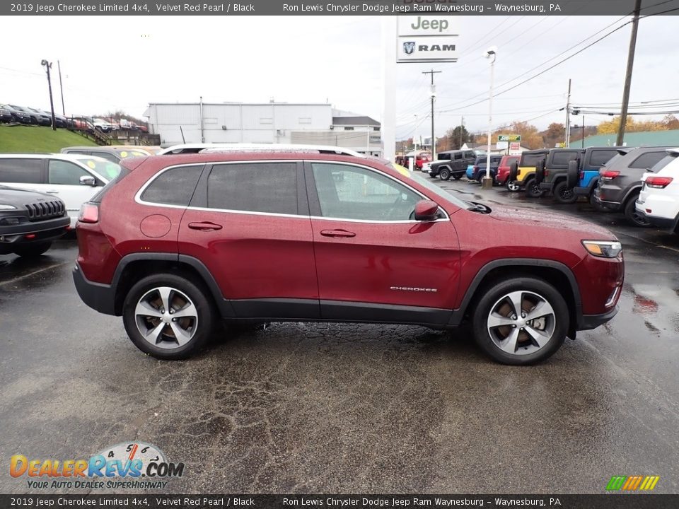 2019 Jeep Cherokee Limited 4x4 Velvet Red Pearl / Black Photo #6