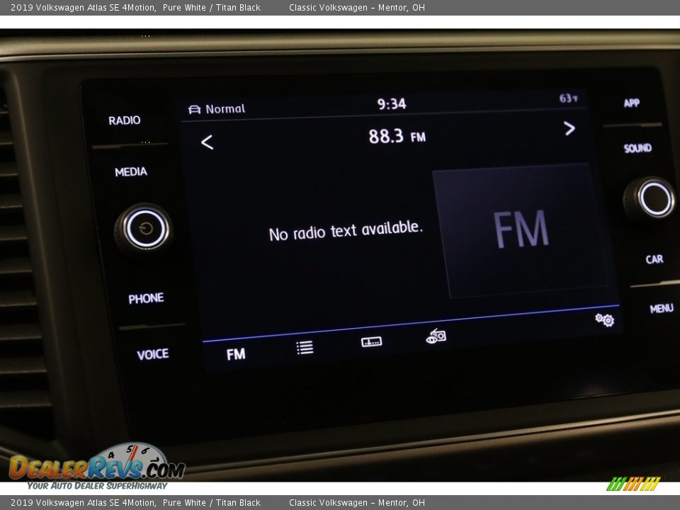 2019 Volkswagen Atlas SE 4Motion Pure White / Titan Black Photo #9