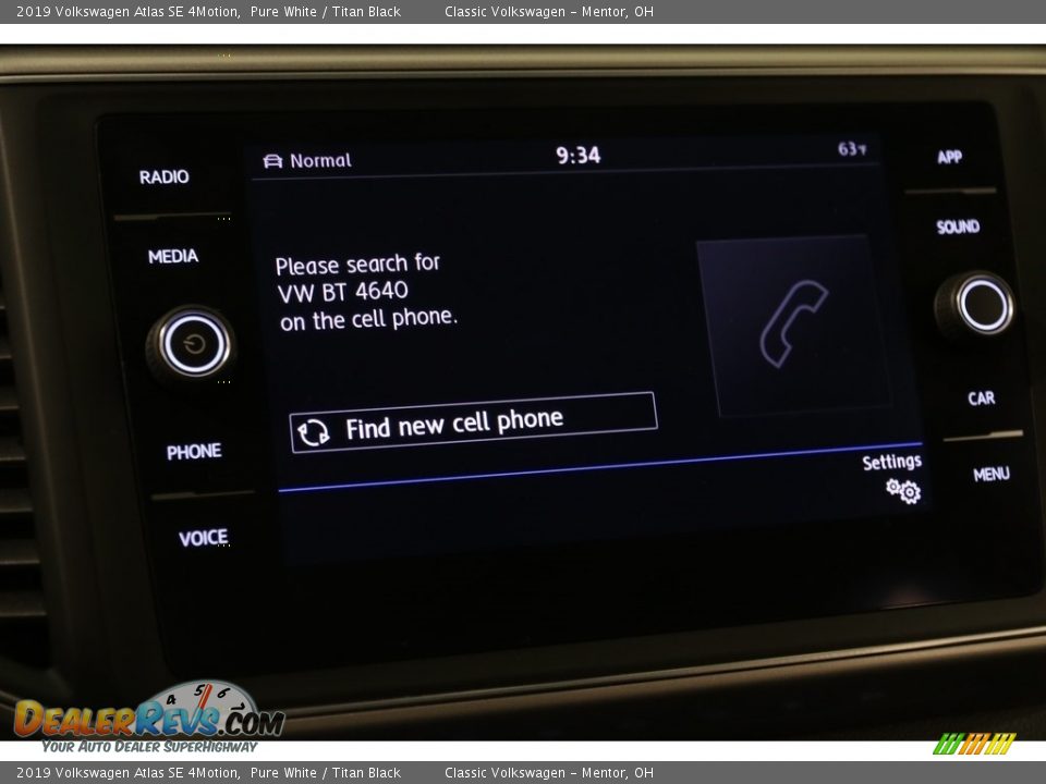 2019 Volkswagen Atlas SE 4Motion Pure White / Titan Black Photo #10
