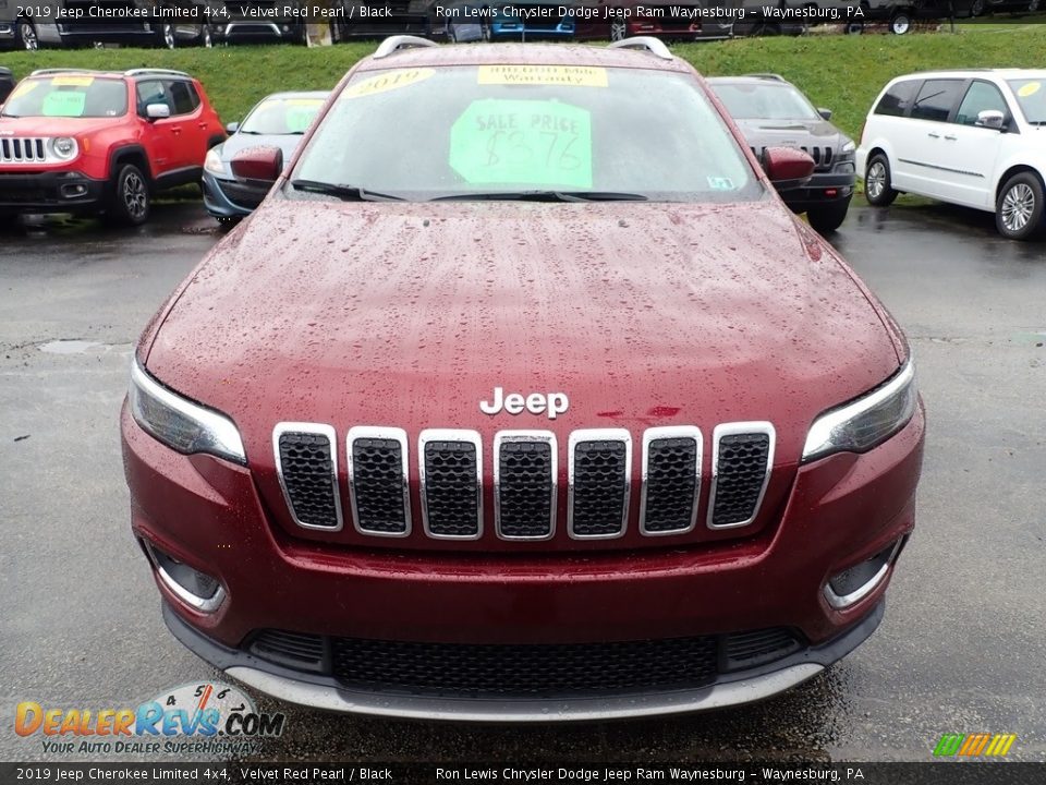 2019 Jeep Cherokee Limited 4x4 Velvet Red Pearl / Black Photo #8