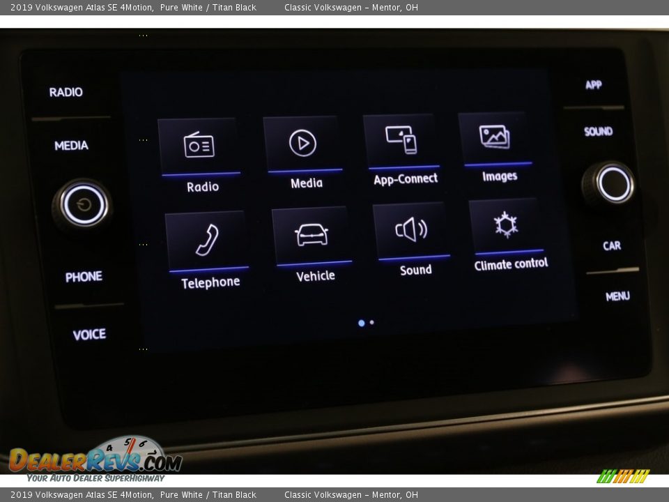 2019 Volkswagen Atlas SE 4Motion Pure White / Titan Black Photo #12