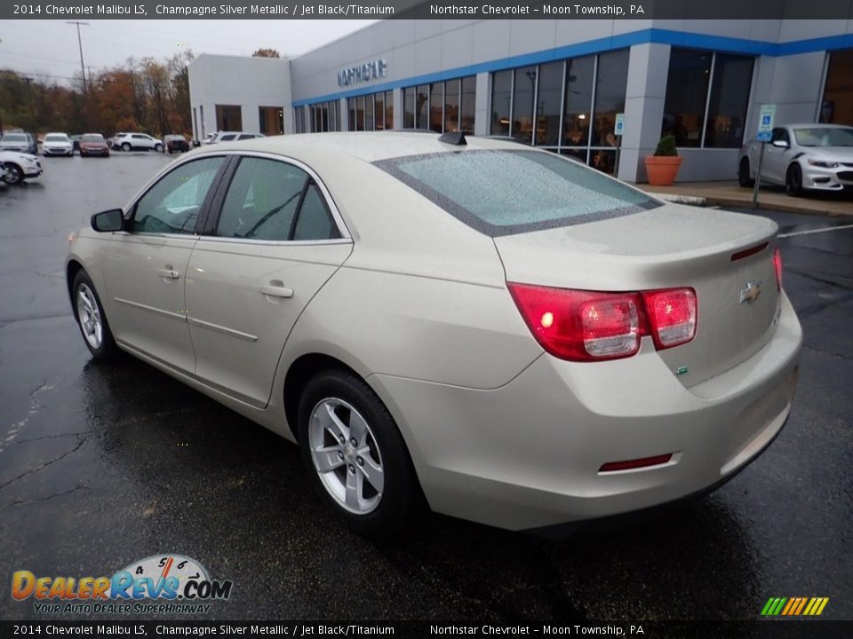 2014 Chevrolet Malibu LS Champagne Silver Metallic / Jet Black/Titanium Photo #4