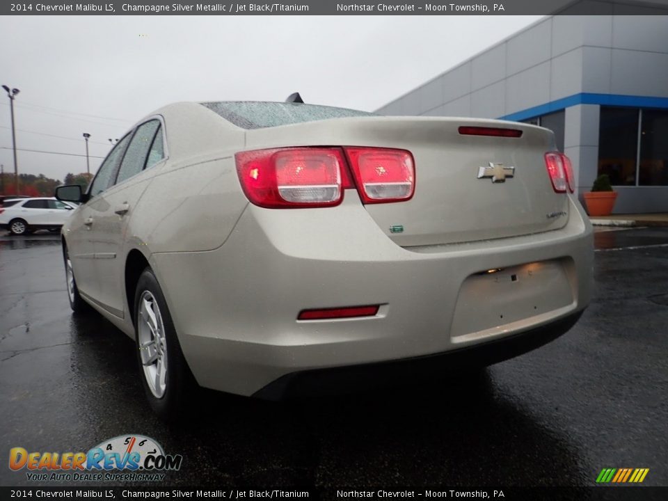 2014 Chevrolet Malibu LS Champagne Silver Metallic / Jet Black/Titanium Photo #5