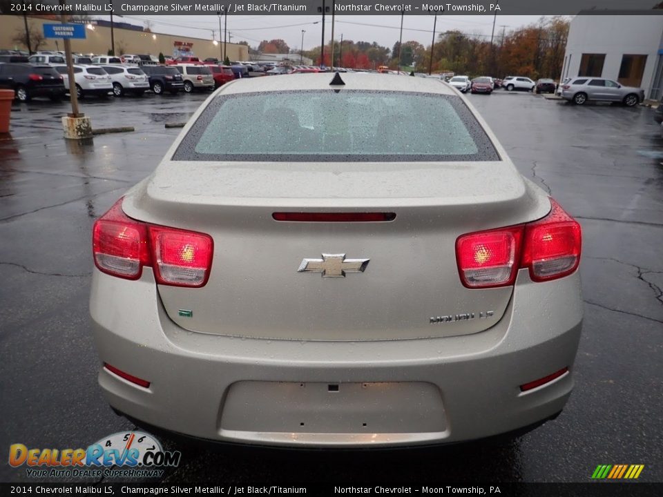 2014 Chevrolet Malibu LS Champagne Silver Metallic / Jet Black/Titanium Photo #6