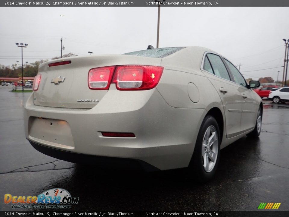 2014 Chevrolet Malibu LS Champagne Silver Metallic / Jet Black/Titanium Photo #8