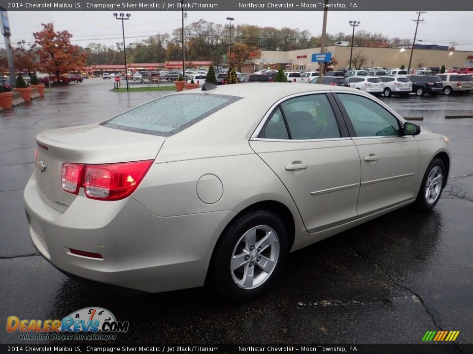 2014 Chevrolet Malibu LS Champagne Silver Metallic / Jet Black/Titanium Photo #9