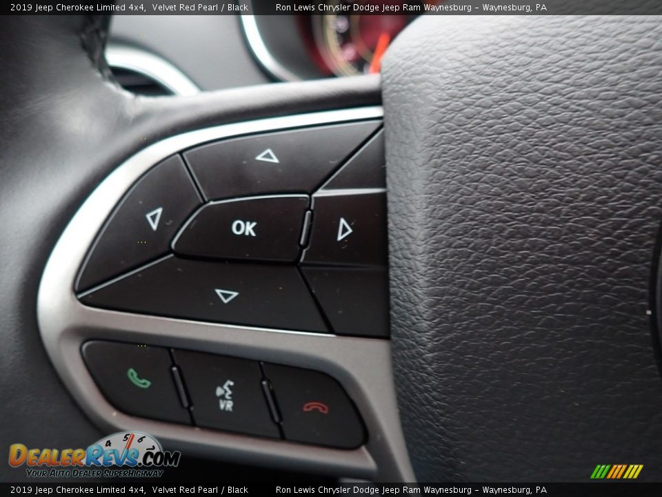 2019 Jeep Cherokee Limited 4x4 Velvet Red Pearl / Black Photo #20
