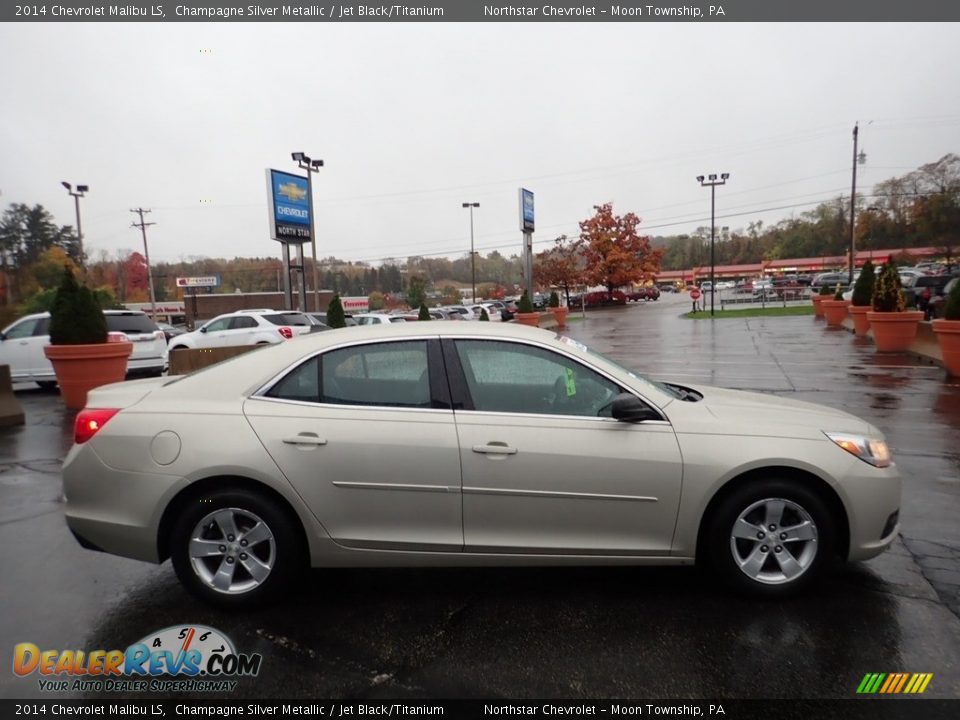 2014 Chevrolet Malibu LS Champagne Silver Metallic / Jet Black/Titanium Photo #10
