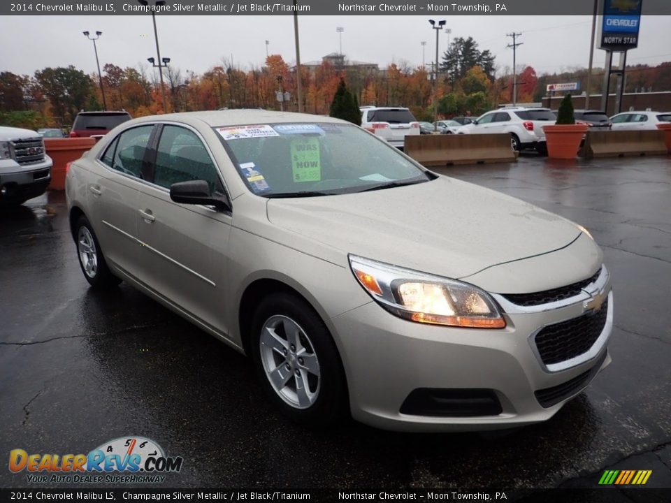 2014 Chevrolet Malibu LS Champagne Silver Metallic / Jet Black/Titanium Photo #11