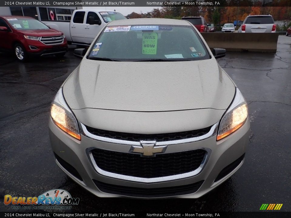2014 Chevrolet Malibu LS Champagne Silver Metallic / Jet Black/Titanium Photo #13