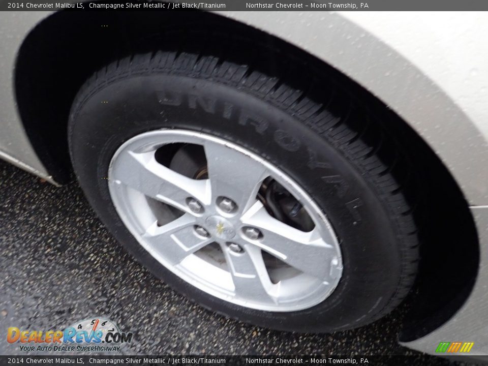 2014 Chevrolet Malibu LS Champagne Silver Metallic / Jet Black/Titanium Photo #14