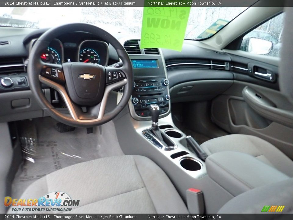 2014 Chevrolet Malibu LS Champagne Silver Metallic / Jet Black/Titanium Photo #22