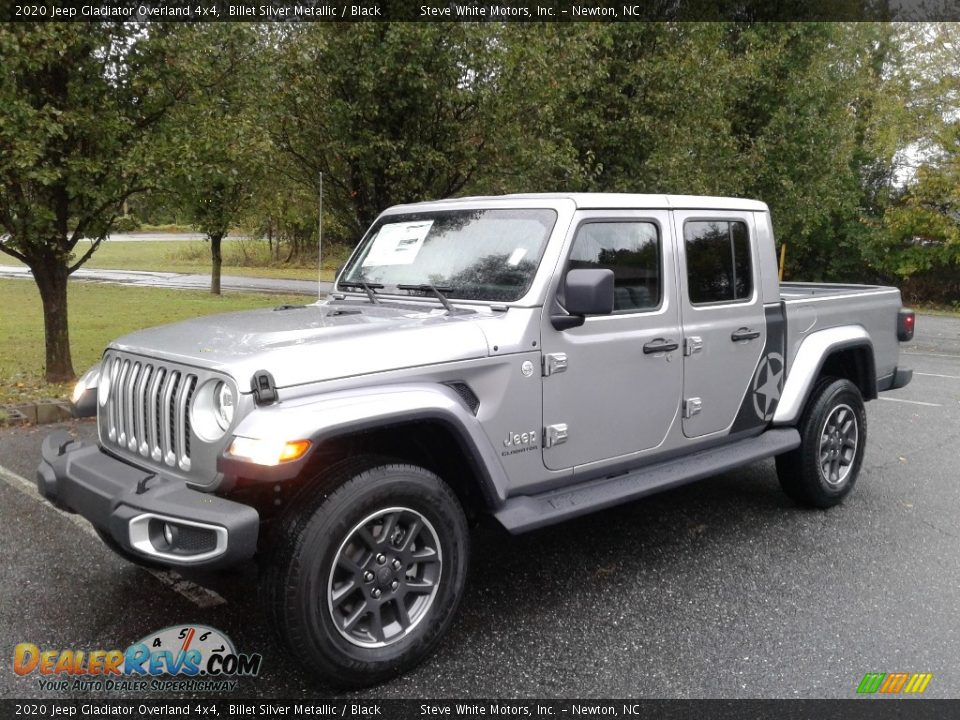 2020 Jeep Gladiator Overland 4x4 Billet Silver Metallic / Black Photo #2