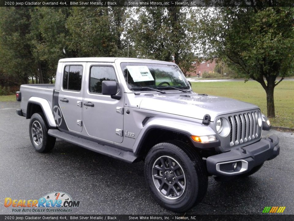 2020 Jeep Gladiator Overland 4x4 Billet Silver Metallic / Black Photo #4