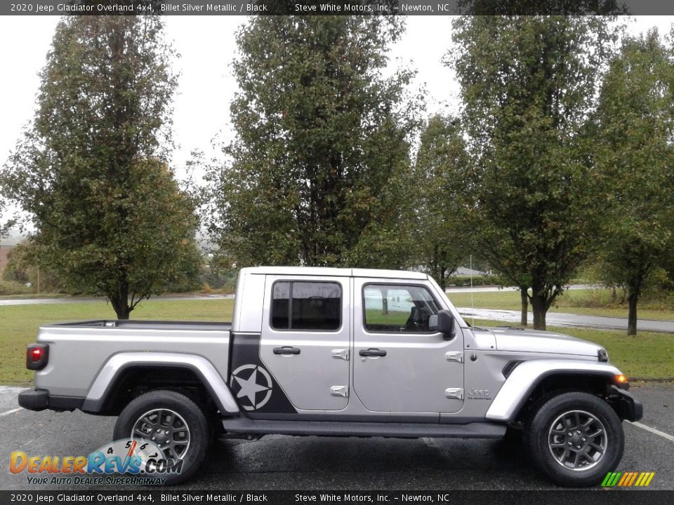 2020 Jeep Gladiator Overland 4x4 Billet Silver Metallic / Black Photo #5