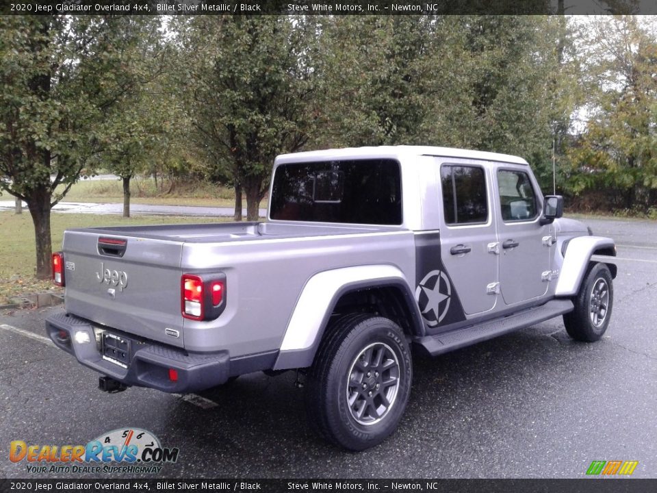 2020 Jeep Gladiator Overland 4x4 Billet Silver Metallic / Black Photo #6