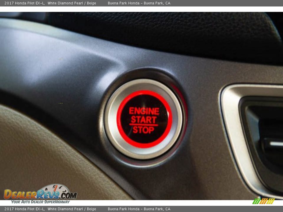 2017 Honda Pilot EX-L White Diamond Pearl / Beige Photo #15