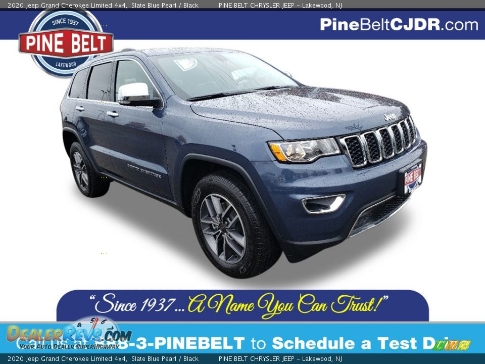 2020 Jeep Grand Cherokee Limited 4x4 Slate Blue Pearl / Black Photo #1