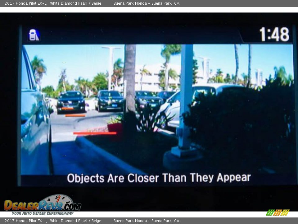 2017 Honda Pilot EX-L White Diamond Pearl / Beige Photo #28