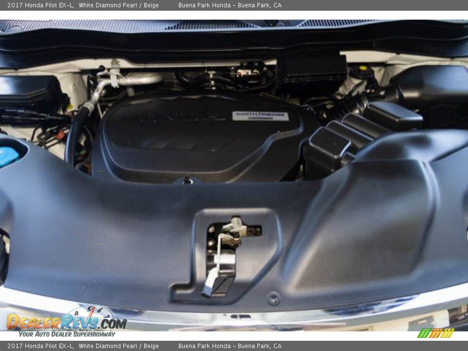 2017 Honda Pilot EX-L White Diamond Pearl / Beige Photo #34