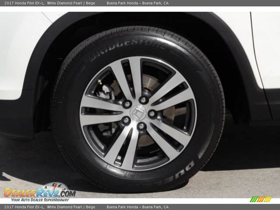2017 Honda Pilot EX-L White Diamond Pearl / Beige Photo #36