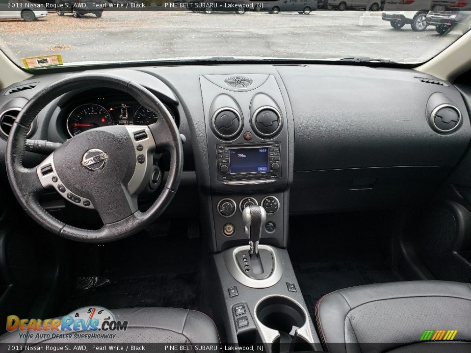 2013 Nissan Rogue SL AWD Pearl White / Black Photo #8