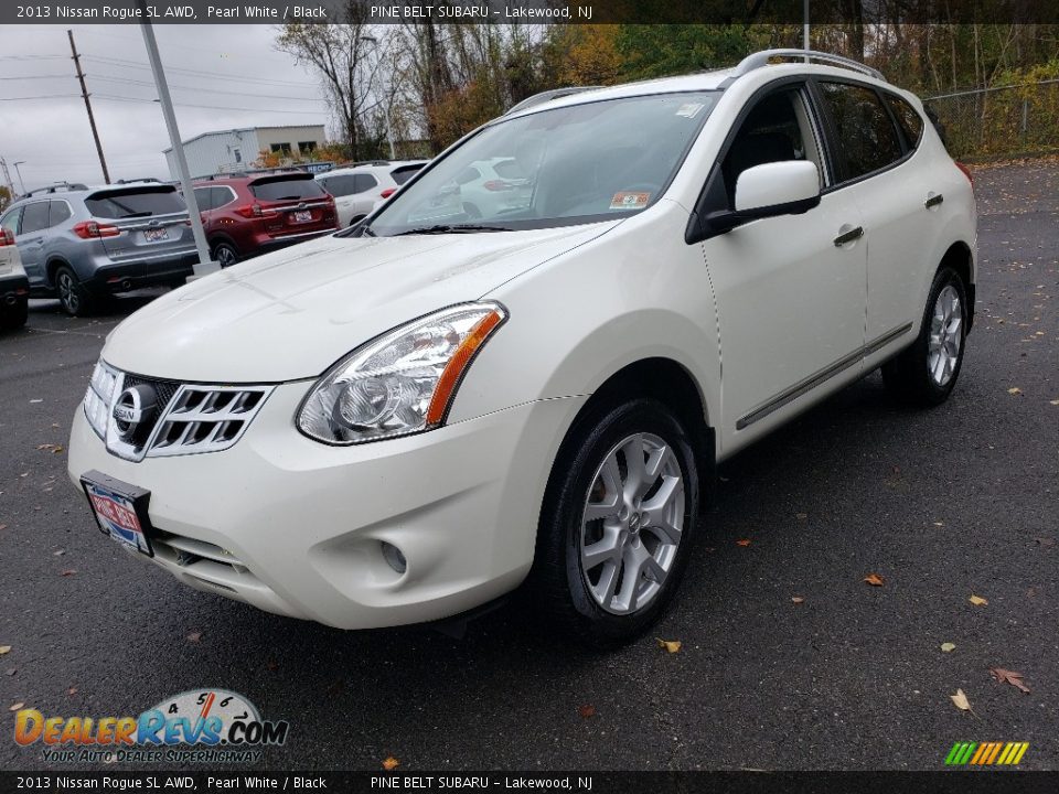 2013 Nissan Rogue SL AWD Pearl White / Black Photo #10