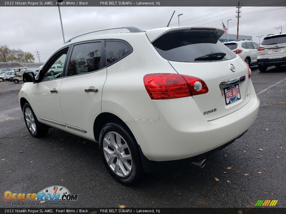 2013 Nissan Rogue SL AWD Pearl White / Black Photo #12