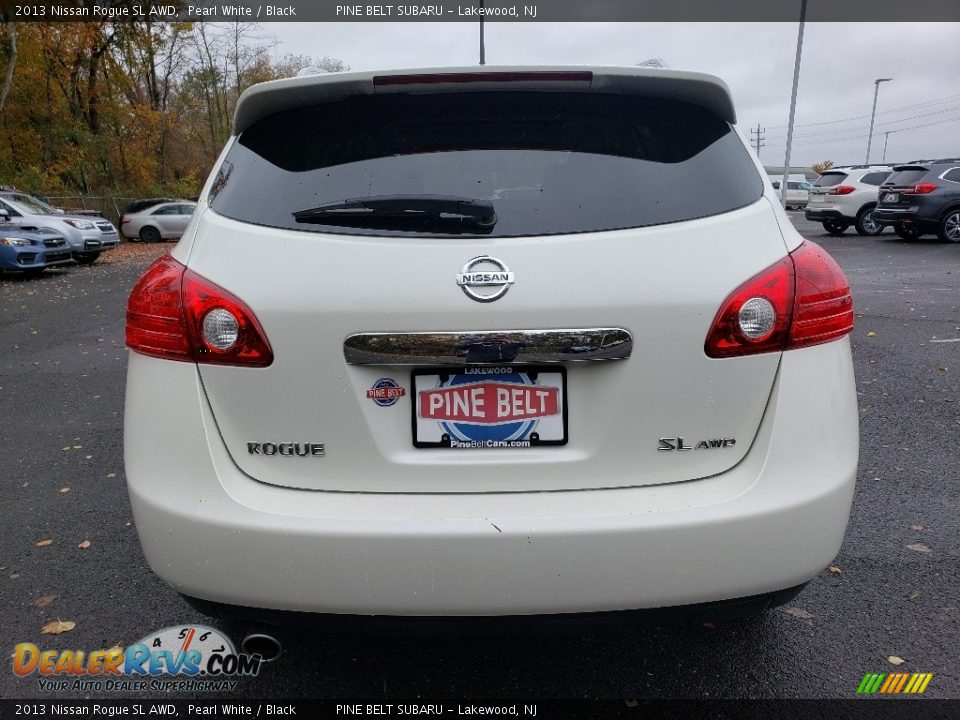 2013 Nissan Rogue SL AWD Pearl White / Black Photo #13