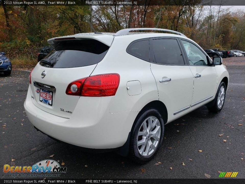 2013 Nissan Rogue SL AWD Pearl White / Black Photo #14